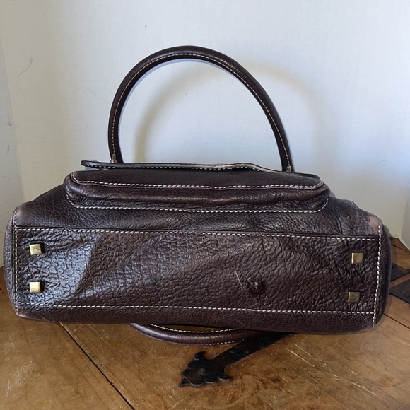 Vintage Sondra Roberts Pebbled Leather Handbag - Picture 7 of 9